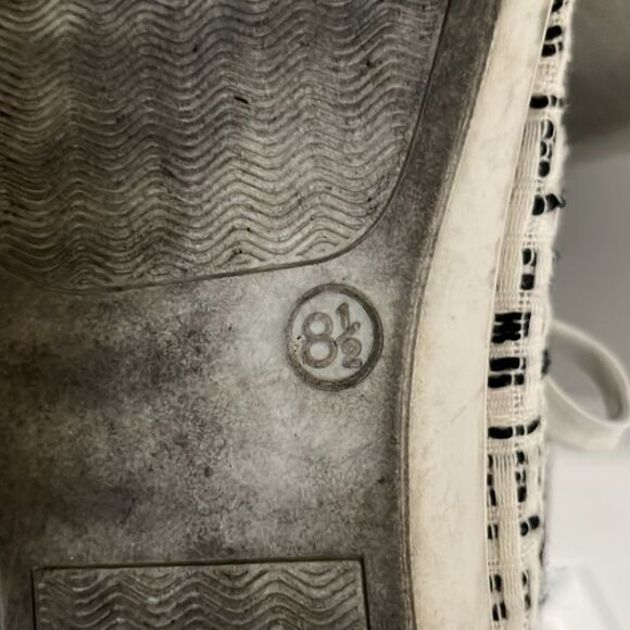 JACK ROGERS Teagan Sneakers Black and White Tweed, Size 8.5 - Picture 10 of 10